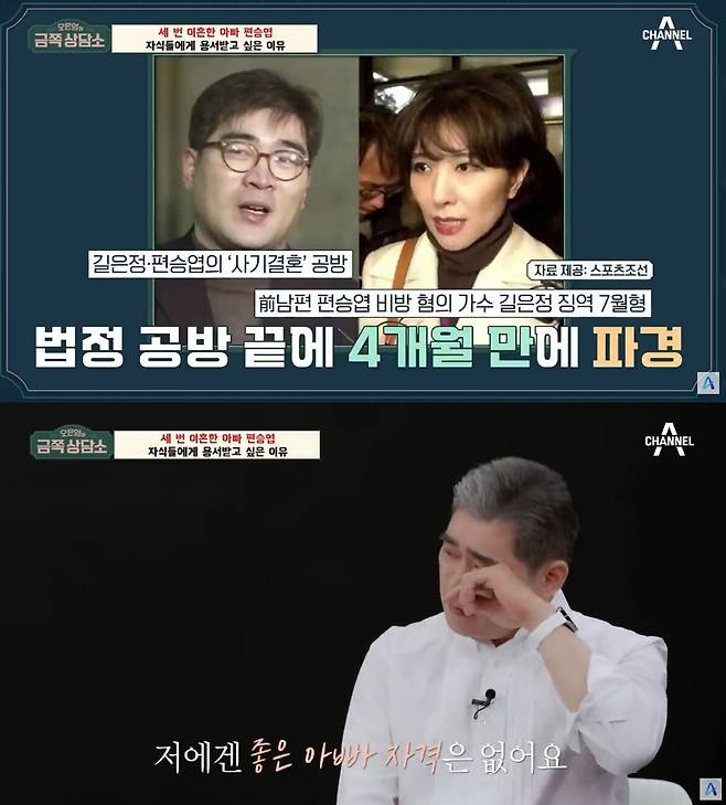 가수 편승엽. 유튜브 채널 ‘play 채널A’ 캡처