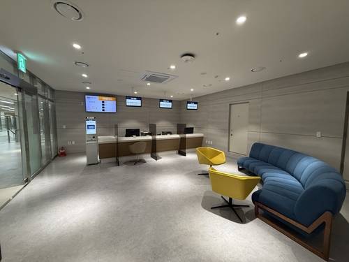 수원덕산병원 접수처. 사진=수원덕산병원