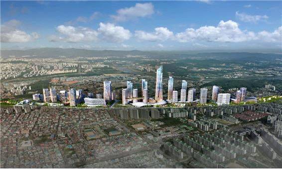 2월 국토부 철도 지하화 선도 사업으로 선정된 대전 조차장 철도 지하화사업 구상도. 사진제공은 국토교통부