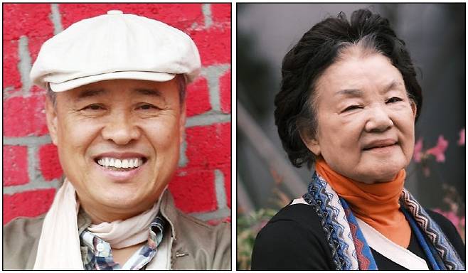 대한민국예술원 42대 회장에 손진책(왼쪽) 연극연출가와 부회장 신달자 시인(사진=대한민국예술원 제공),