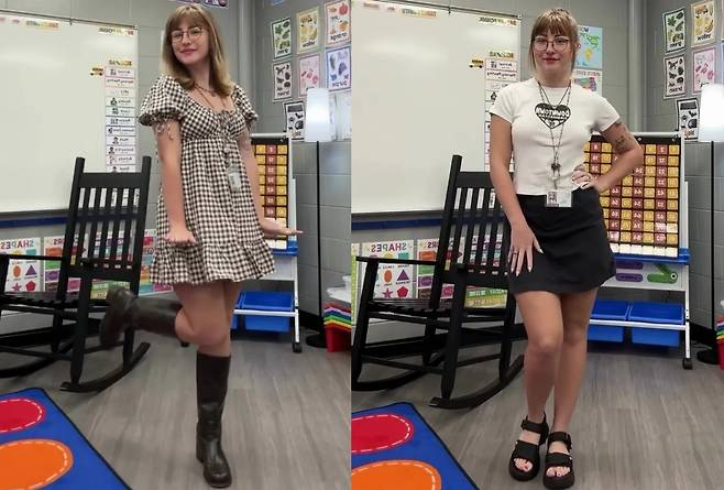 초등학교 교사 스로시. (틱톡 갈무리)