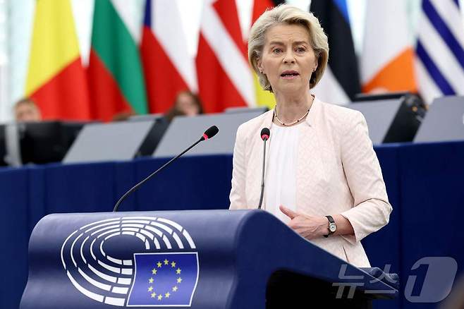 우르줄라 폰데어라이엔 유럽연합(EU) 집행위원장 ⓒ AFP=뉴스1 ⓒ News1 장시온기자