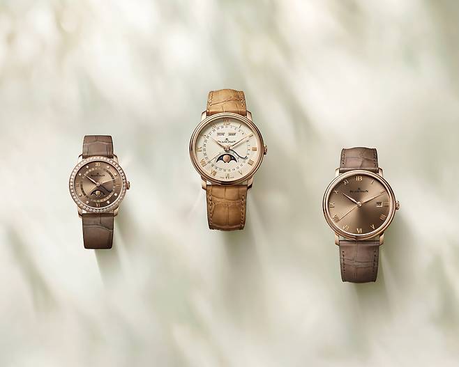 블랑팡 빌레레 골든 아워는 세 가지 아이코닉 모델을 총 16가지 레퍼런스로 선보인다.