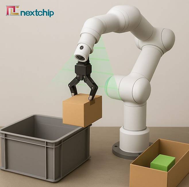 넥스트칩 반도체를 적용한 로봇 이미지. 넥스트칩 제공