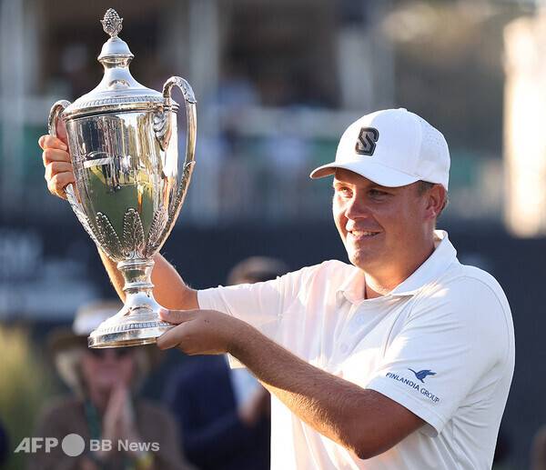 미국프로골프(PGA) 투어 2025시즌 마지막 대회인 RSM 클래식 우승을 차지한 사미 발리마키(핀란드). 사진제공=ⓒAFPBBNews = News1 (사진을 무단으로 사용하지 마십시오.)