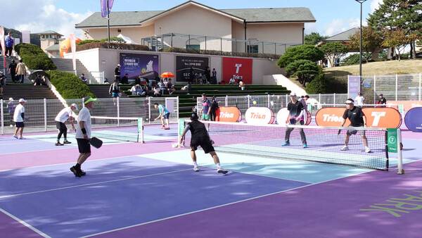 피클볼 경기 장면. 대한피클볼협회 제공