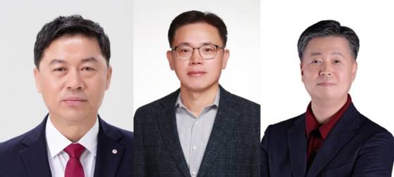 왼쪽부터 류재철 LG전자 신임 최고경영자(CEO), 김동춘 LG화학 신임 CEO, 이재웅 디앤오(D&O) 신임 CEO. 사진 각 회사.