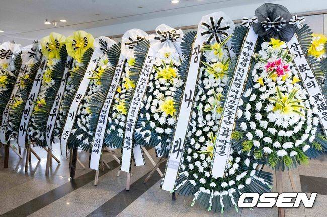 [OSEN=사진팀] 원로배우&nbsp;故 이순재의 의 빈소가 25일 서울아산병원 장례식장에 마련됐다.&nbsp;발인은 27일 오전 6시 20분, 장지는 경기 이천 에덴낙원이다.&nbsp;故 이순재는 국내 최고령 현역 배우로 70년 가까이 다양한 연극과 드라마, 영화, 예능을 넘나들며 활약했다. 최근까지 연극 '고도를 기다리며를 기다리며'와 KBS 2TV 드라마 '개소리' 출연하는 등 활동을 이어갔다.&nbsp;2025.11.25 / photo@osen.co.kr   <사진=사진공동취재단>