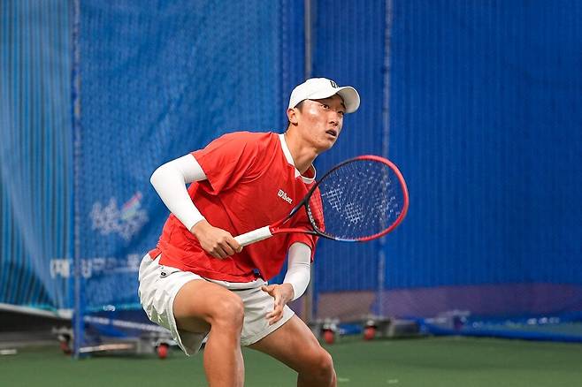 남자단식 4강의 박승민.