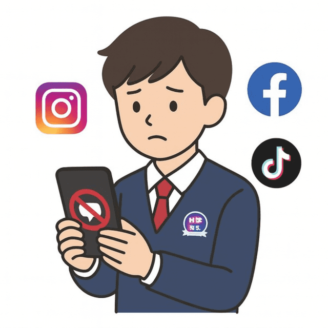 청소년 SNS 이용 제한 생성 이미지
