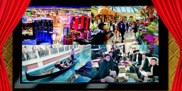 ▲&nbsp;&nbsp;미국 네바다주 라스베이거스 야경. ▲&nbsp;라스베이거스 벨라지오 호텔은 호텔 내에 벨라지오 온실 , 보태니컬 가든, 전시실 등을 갖춰 관광객들을 끌어들이고 있다. ▲&nbsp;라스베이거스에 조성된 더 베네시안 리조트 호텔 카지노는 호텔 내에 이탈리아 베니스의 모습을 축소 재연해 관광객의 눈길을 끌고 있다. ▲&nbsp;MGM그룹 산하 벨라지오 호텔 조셉 변(Joseph Byu) 부사장이 카지노 부문과 비카지노 부문의 영업 이익 현황과 일본 오사카에 건설중인 오픈카지노의 아시아 마케팅에 대해 설명하고 있다.