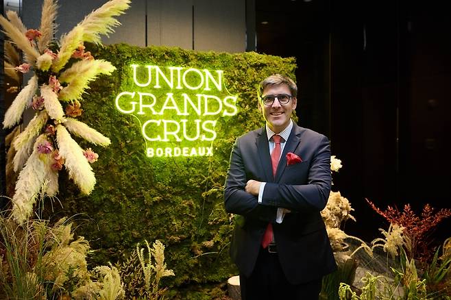 프랑수아-자비에 마로또 보르도 그랑 크뤼 연합 (UGCB) 회장. UGCB 제공