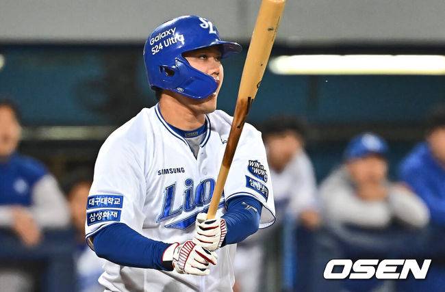 [OSEN=대구, 이석우 기자] 삼성 라이온즈 공민규 042 2024.04.12 / foto0307@osen.co.kr