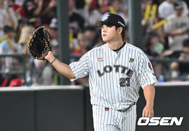 [OSEN=부산, 이석우 기자]  롯데 자이언츠 심재민 032 2025.07.26 / foto0307@osen.co.kr