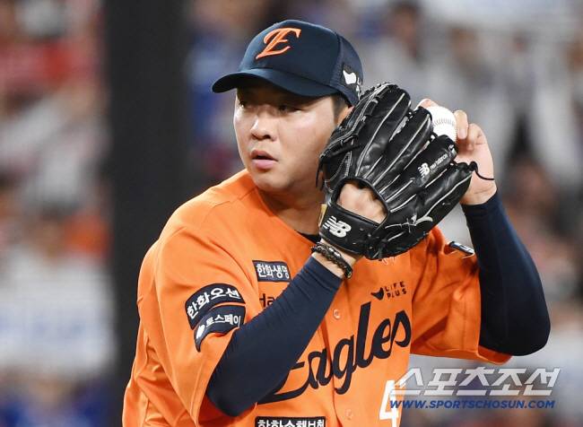 29일 대전 한화생명볼파크에서 열린 삼성-한화전. 7회말 등판한 김범수가 투구하고 있다. 대전=정재근 기자 cjg@sportschosun.com/2025.8.29/