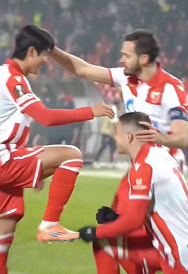 출처=츠르베나 즈베즈다 SNS 영상 캡쳐