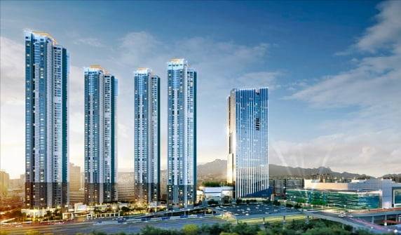 청량리역 롯데캐슬 SKY L-65 투시도. 롯데건설 제공