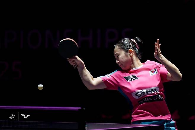 탁구 세계청소년선수권 U-15 여자단식에 나선 허예림 [ITTF 인스타그램 캡처. 재판매 및 DB 금지]