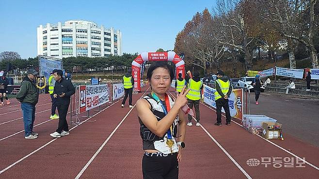 제1회 구석구석 무등산 트레일런 대회 여자부 30㎞ 우승자 정설아씨