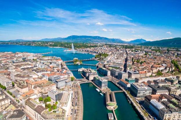 스위스 제네바 전경.