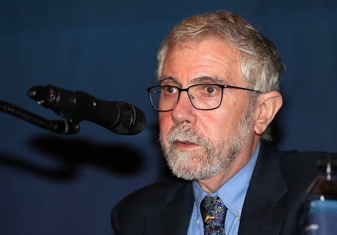 2008년 노벨경제학상 수상자인 폴 크루그먼 뉴욕시립대 교수.뉴시스