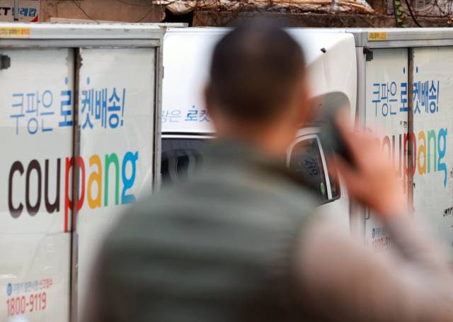 11월 21일 서울 시내 쿠팡 차량 차고지. 연합뉴스