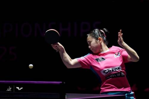 탁구 세계청소년선수권 U-15 여자단식에 나선 허예림 [ITTF 인스타그램 캡처. 재판매 및 DB 금지]