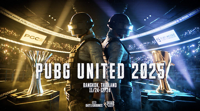 PUBG와 PUBG 모바일 대회가 동시에 치러지는 'PUBG 유나이티드 2025'(제공=크래프톤).
