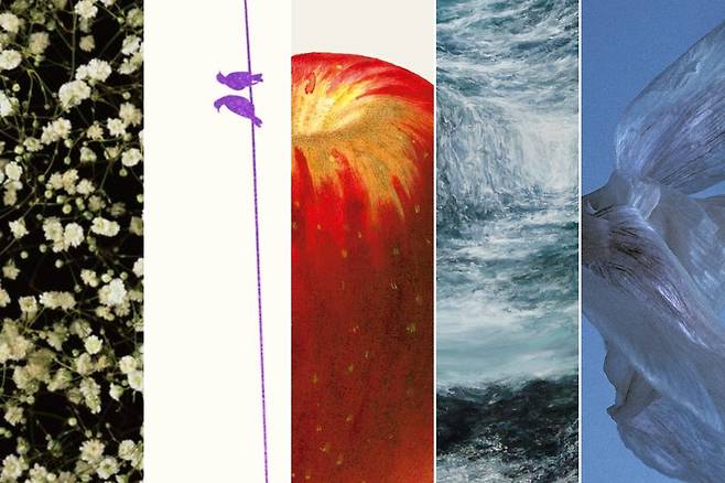 Cropped sections of the covers of fiction books on the 2025 bestseller lists (Courtesy of its publishers)