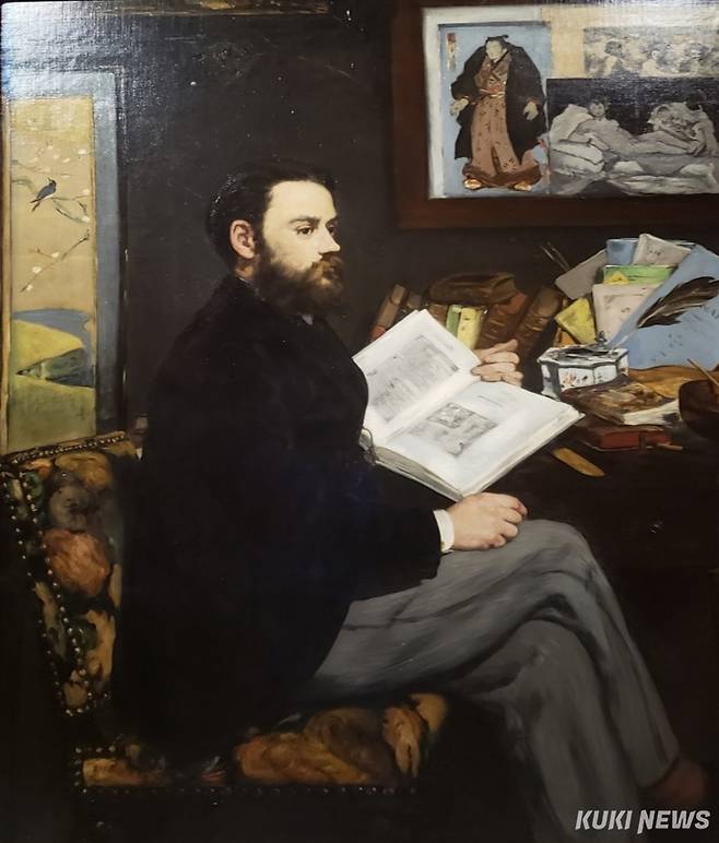 에두아르 마네, 에밀 졸라의 초상, 1868, 캔버스에 유채, 146x114cm, 오르세 미술관