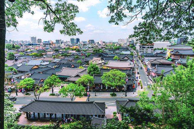 전북 전주 한옥마을 전경. 전북도 제공