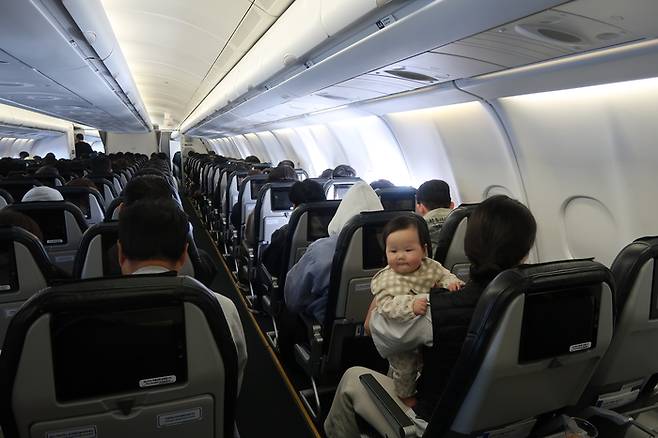 인천-나리타 노선 운항 첫날 탑승률 90%를 기록했다./사진=김지은 여행+ 기자
