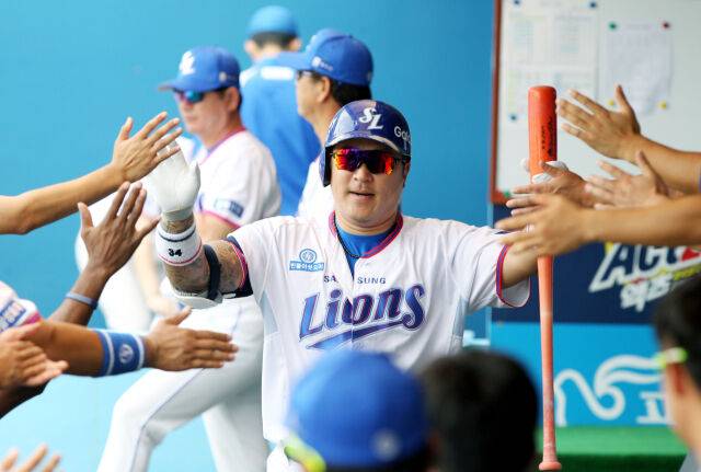 삼성 라이온즈 시절 최형우./삼성 라이온즈