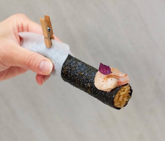 정식당의 단새우김밥. 인스타그램