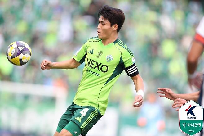 전북 현대 수비수 박진섭. /사진=한국프로축구연맹 제공