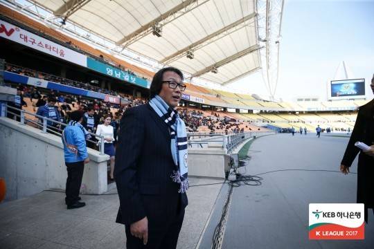 대구FC 강등 책임을 지고 팀을 떠나는 조광래 대표이사. (한국프로축구연맹 제공)