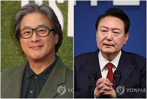 박찬욱 감독, 윤석열 전 대통령. 사진=연합뉴스