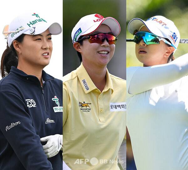 미국여자프로골프(LPGA) 투어에서 활약하는 이민지(호주), 김효주, 김세영 프로. 사진제공=ⓒAFPBBNews = News1 (사진을 무단으로 사용하지 마십시오.)
