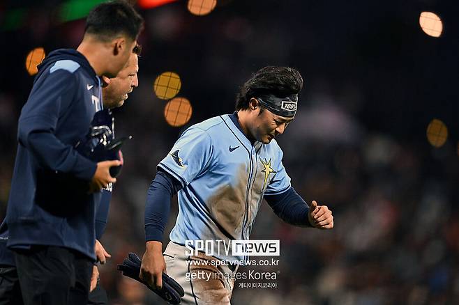 ▲ 탬파베이 최고액 연봉자 중 하나였던 김하성은 어깨 재활 지연에 잦은 부상까지 겹치며 큰 공헌을 하지 못했다