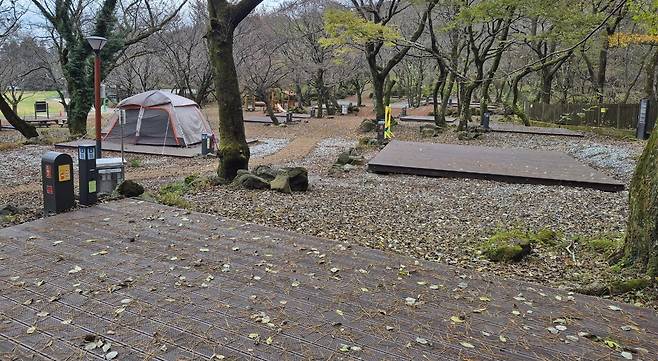 관음사 야영장 전경 / 사진=제주도