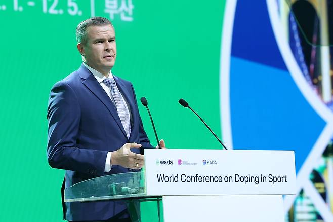 부산 총회를 위해 한국을 찾은 위톨드 반카 WADA 회장. (KADA 제공)