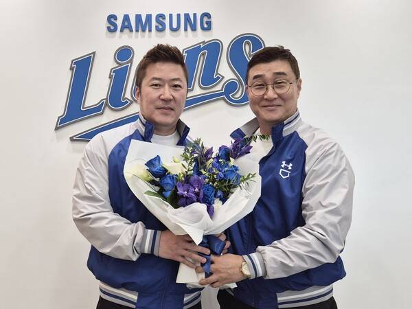최형우(왼쪽). ⓒ삼성 라이온즈