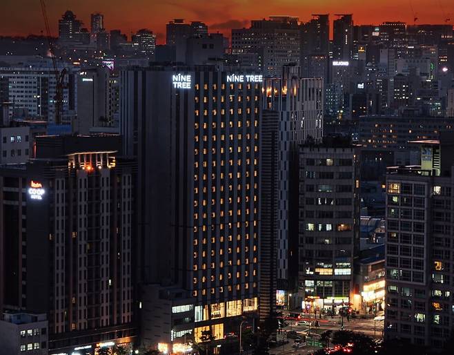 나인트리호텔 동대문 전경. 신한리츠운용 제공