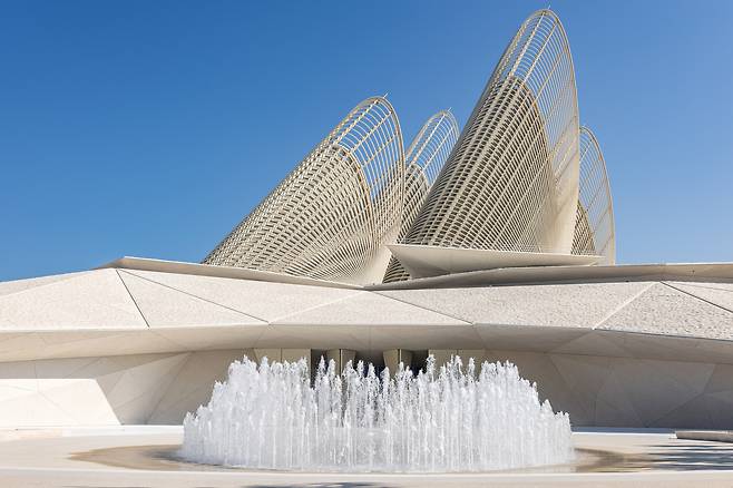 The exterior of the Zayed National Museum, designed by Foster + Partners, in the United Arab Emirates [ZAYED NATIONAL MUSEUM]