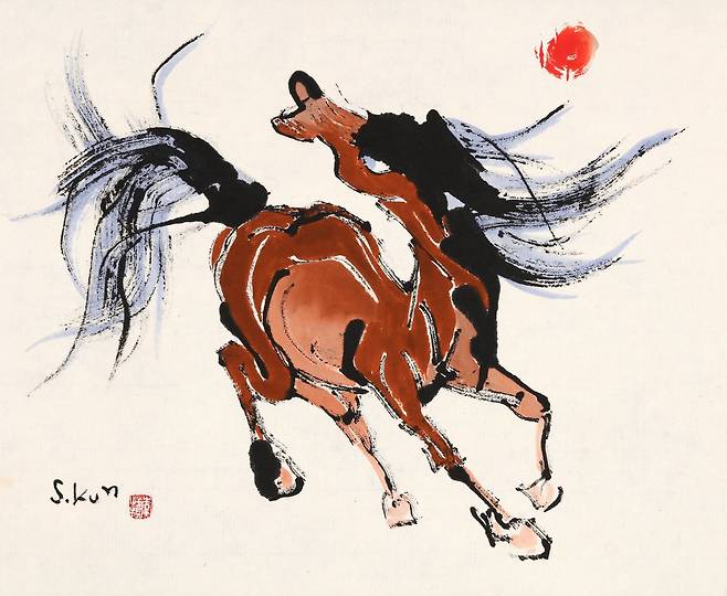 이성근 화백의 작품 ‘환희’ 사진제공 | 이성근 미술관