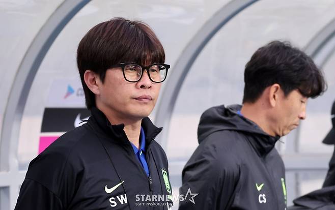 신상우 여자축구대표팀 감독. /사진=강영조 선임기자