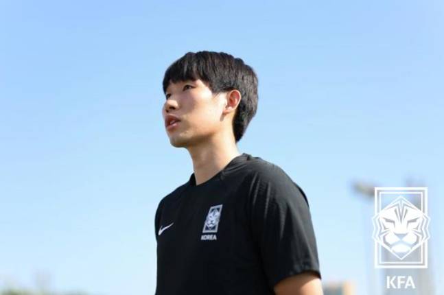 대한민국 축구대표팀 소집 당시 홍현석. /사진=대한축구협회 제공