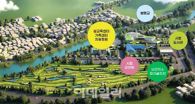 파주읍 갈곡천 남쪽 연풍리에 소재한 성매매집결지의 폐쇄 이후 공간 구상 계획.(그래픽=파주시)