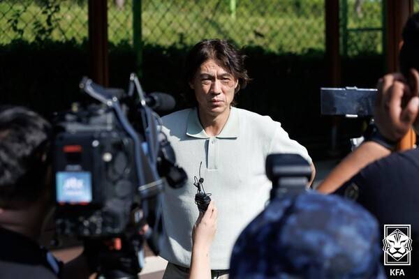 한국 축구 대표팀 홍명보 감독. /사진=대한축구협회