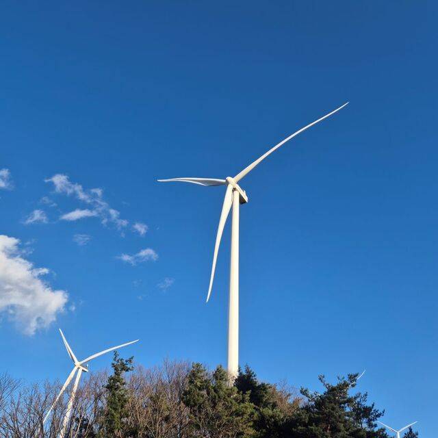 한국서부발전은 지난 3일 풍백풍력발전 준공식을 개최했다. 사진은 풍백풍력발전단지 전경. / 대구=정다운 기자